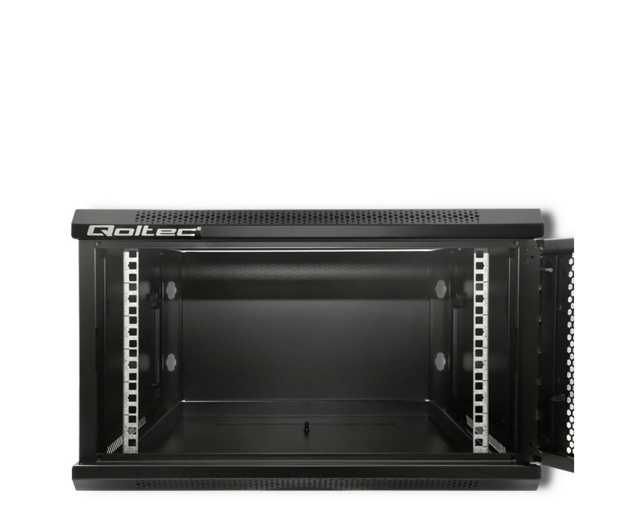 QOLTEC Szafa RACK 19 cali | 6U | 600 x 600 x 370 | Perforowane drzwi 54489 - 1329953 - zdjęcie 5